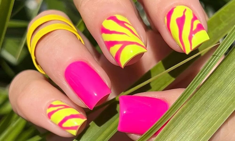 Trendy Neon Nail Art Bright and Bold Designs for Summer